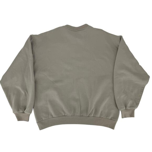 Vintage 90’s Crew Neck Sweatshirt Embroidered Cats Beige Tan Large - Picture 4 of 5
